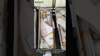 تم قبول 20 وحدة من توربينات الرياح ذات المحور الأفقي بقدرة 1 كيلووات - جاهزة للشحن إلى الأرجنتين!