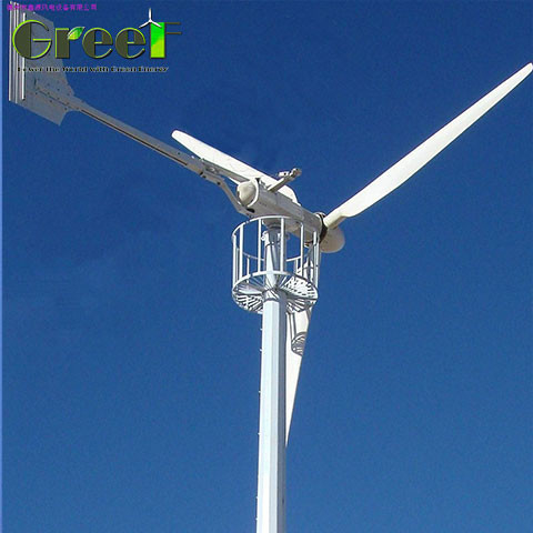 سرعة الرياح الأفقية 400 دورة في الدقيقة سرعة الرياح العاملة m/s 3-30m/s HAWT للأداء