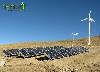 توربينات الرياح الألواح الشمسية خارج الشبكة / الهجين لمولد المنزل 5kw 10kw