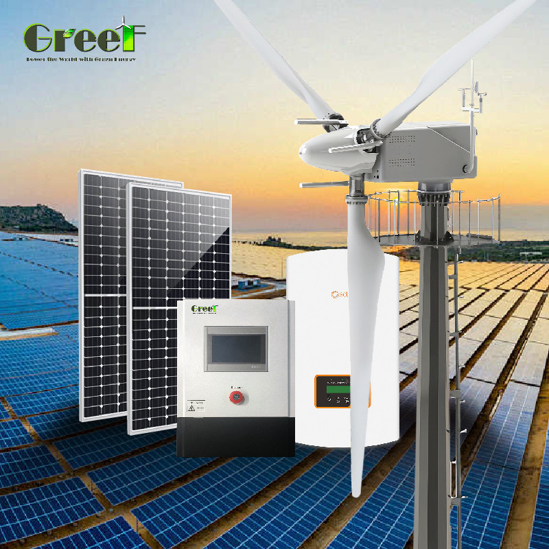 نظام مراقبة مع منفذ الاتصالات RS485 10kw نظام الطاقة الشمسية للمنزل