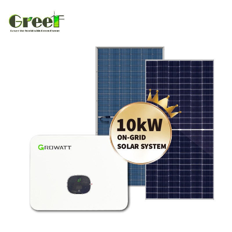 نظام لوحات شمسية من السيليكون أحادي البلور مع مراقبة 1kW-100kW على الشبكة الطاقة الشمسية