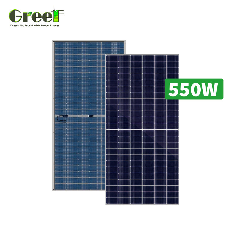 نظام ربط الشبكة للألواح الشمسية أحادية البلورات مع شاشة LCD لقياس صافي 1kW-100kW
