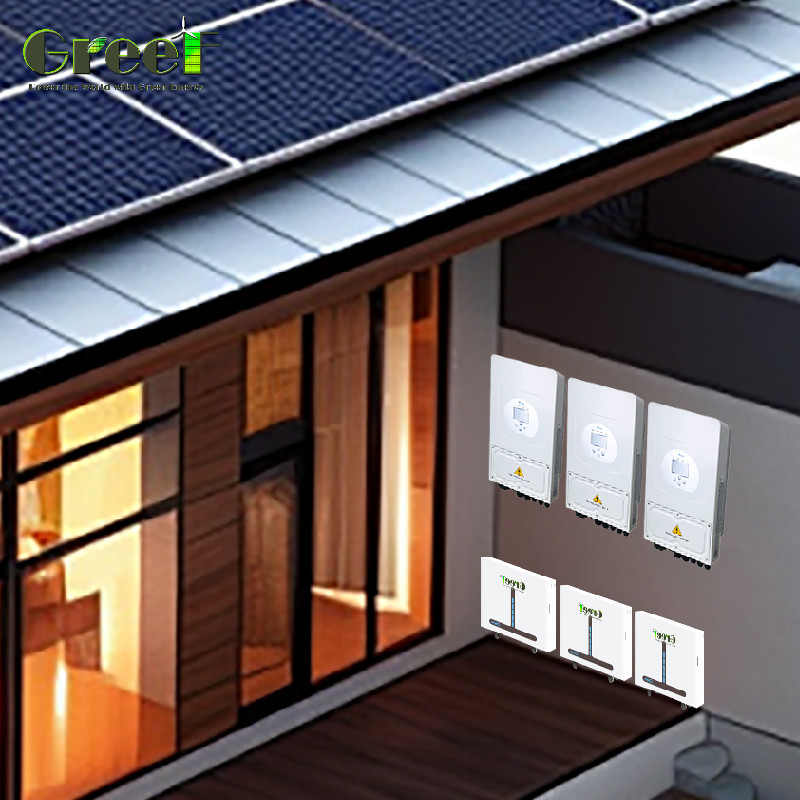 98% كفاءة النظام الشمسي الهجين 8Kw-10Kw الطاقة المعدل الخروج تثبيت لوحة PV