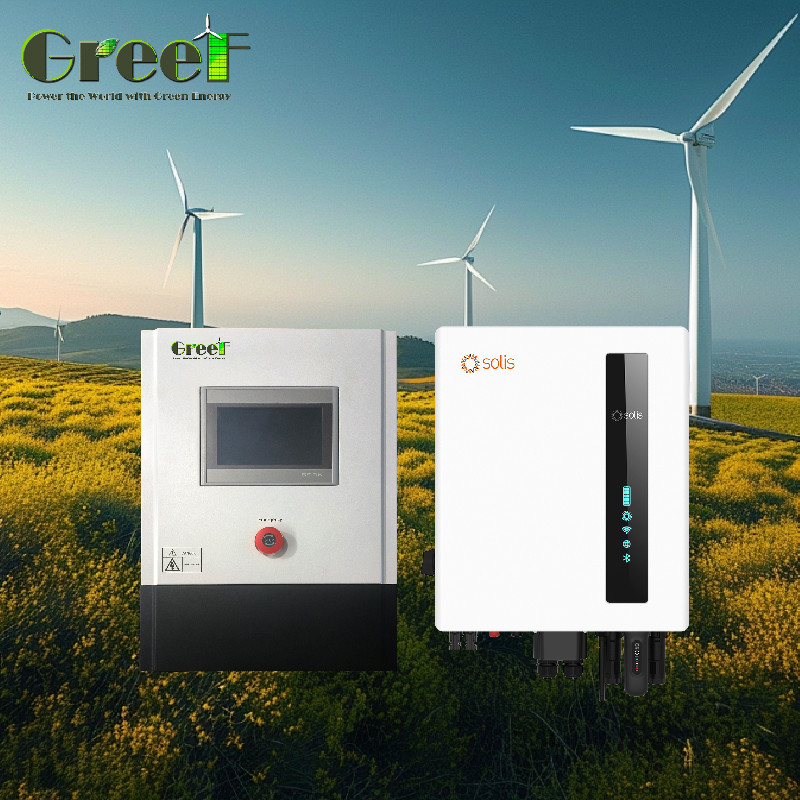 3kw 5kw شاشة LCD تعمل باللمس على جهاز تحكم الشبكة مع حمولة هبوطية لأنظمة مولد الرياح