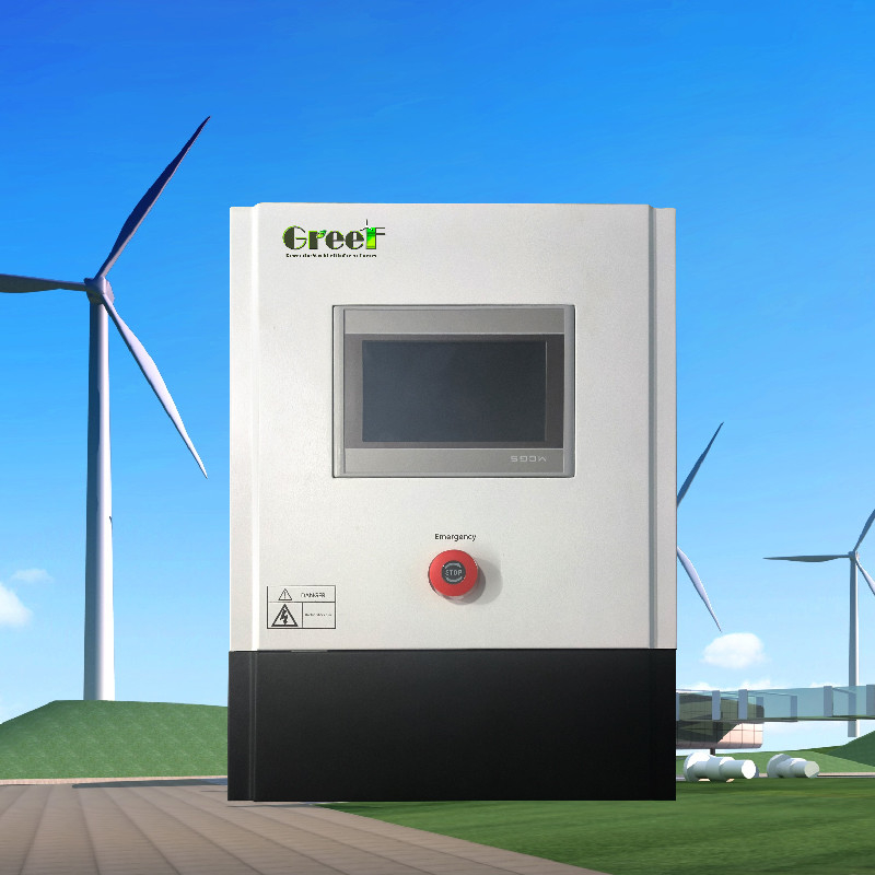 3kw 5kw شاشة LCD تعمل باللمس على جهاز تحكم الشبكة مع حمولة هبوطية لأنظمة مولد الرياح