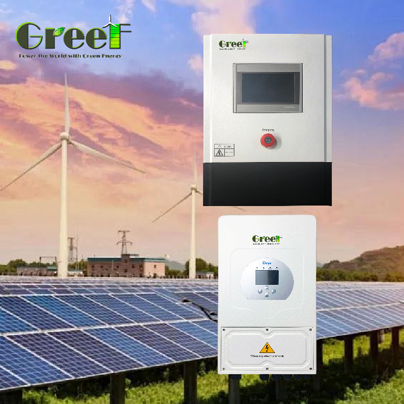 توربينات الرياح 3kw 5kw 10kw على جهاز تحكم الشبكة مع عاكس للنظام الهجين
