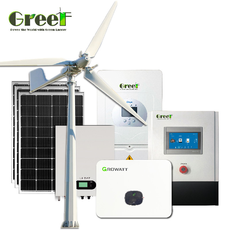 مولد الطاقة الشمسية والرياح الهجينة مع 110v و 220v