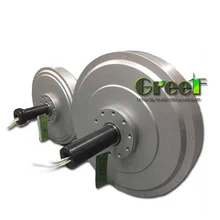 مولد المغناطيس الدائم بدون قلب 12-450 فولت سبيكة الألومنيوم 100-500RPM السرعة