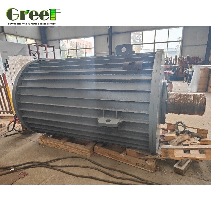 20RPM 100RPM مولد مغناطيس دائم ثلاثي المراحل منخفض الدوران 200KW 500KW مولدات المياه نهر PMG عاكس