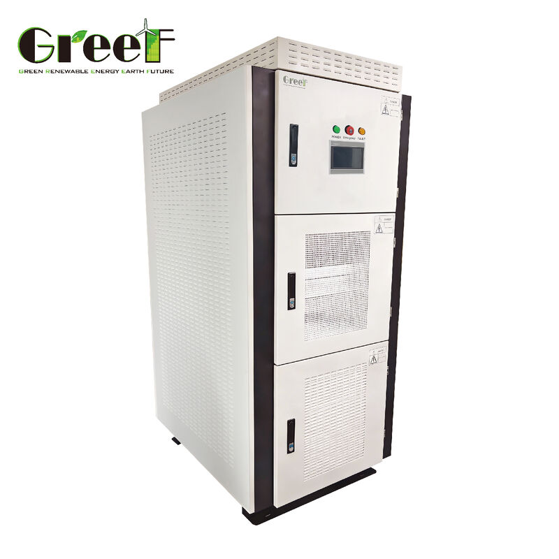 50 هرتز 60 هرتز تردد الخروج على جهاز تحكم الشبكة مع 240-550 فولت DC مجموعة الجهد المدخل وشاشة لمسة LCD SMART لنظم الطاقة المستدامة