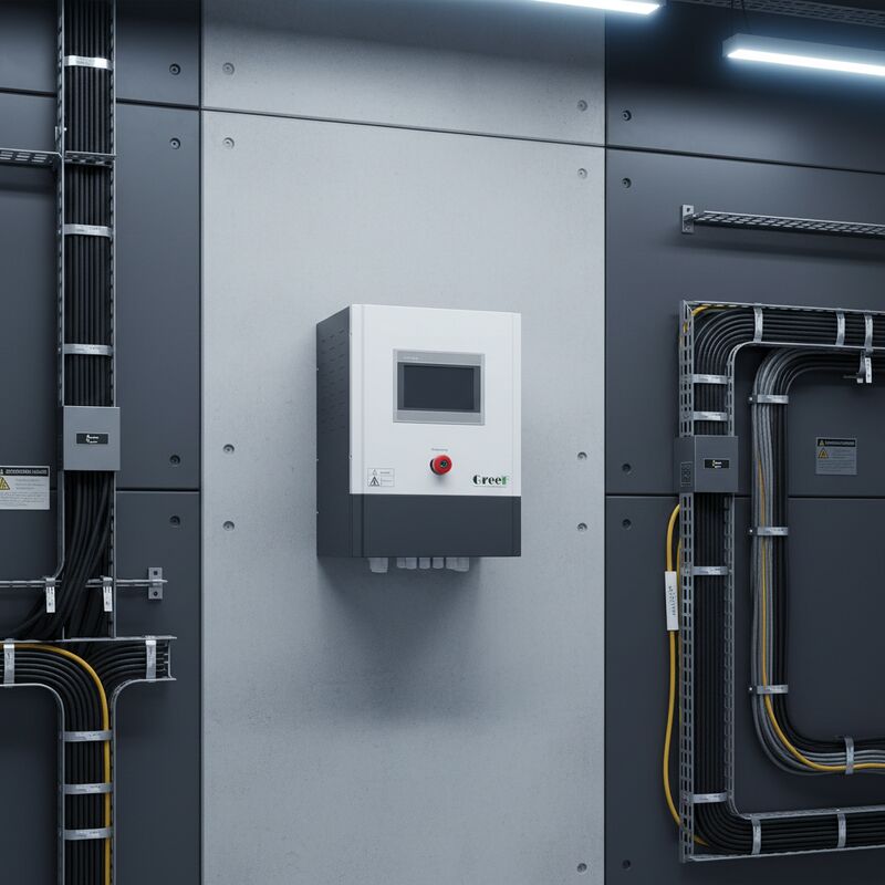 شاشة لمسة LCD على جهاز تحكم الشبكة مع واجهة الاتصال RS485 USB GPRS WIFI Ethernet و 1.5KW إلى 100KW من الطاقة الخارجة