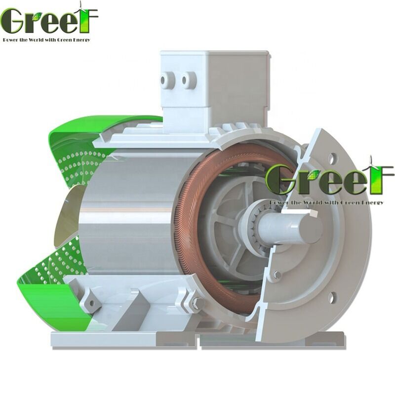 Brushless Permanent Magnet Motor with 500-6000 RPM Speed Range, 750W-5MW Power, and Air Cooled Design for 3D Printers and CNC Machines