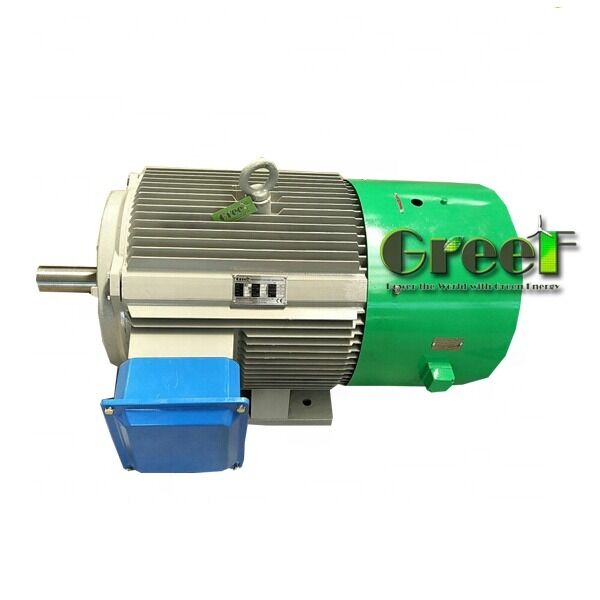 عمود أفقي NdFeB مغناطيس 3 مرحلة AC مولد مغناطيس دائم لتوليد الطاقة الصناعية 500W-5000kW