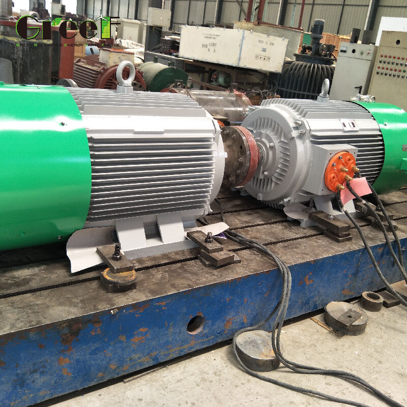 مولد المغناطيس الدائم من الحديد الزهري مع تبريد المروحة ومدى الطاقة 500W-5000kW للإنتاج المستقر