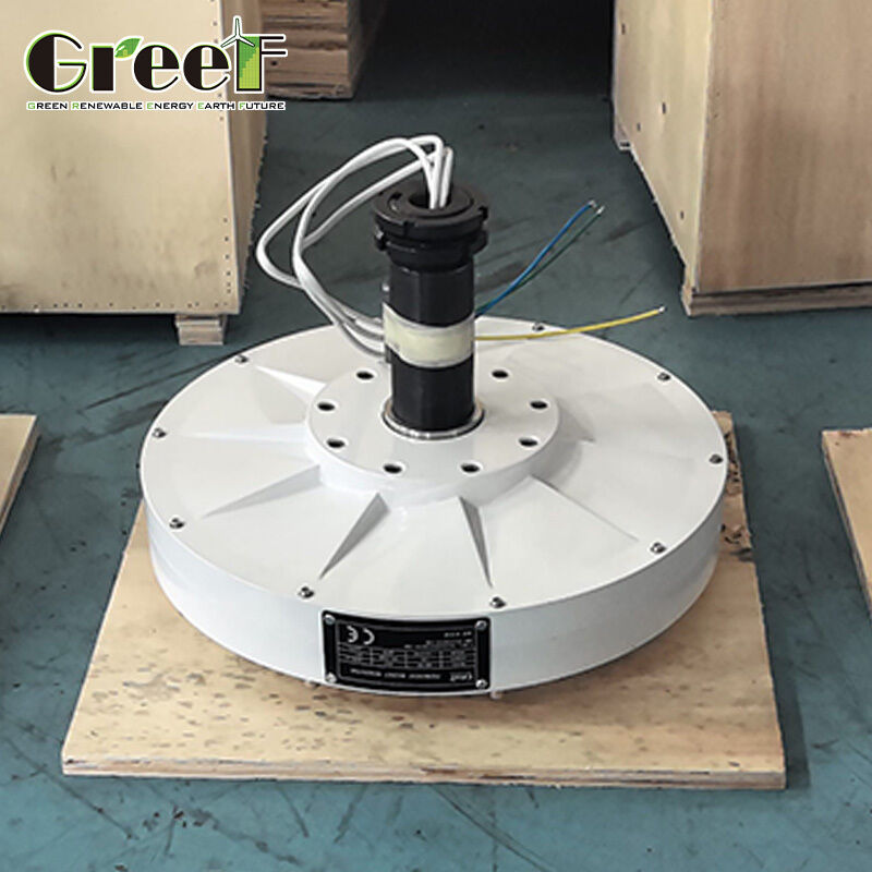 8X الحياة الهيكل الدائمة مولد المغناطيس الدائم بدون قلب مع عزم بدء منخفض <0.1 N.M وأعلى من 85 ٪ الكفاءة