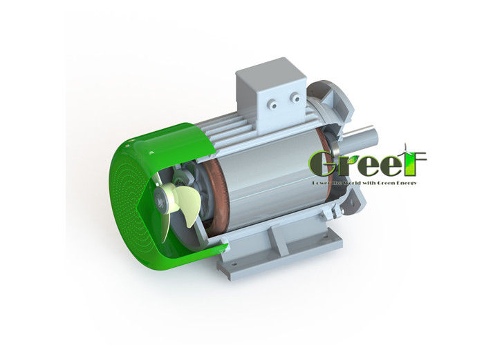 80kw 3 مرحلة Ac Rpm منخفض كفاءة عالية الأرض النادرة المغناطيس الدائم مولد متزامن / بديل منخفض السرعة