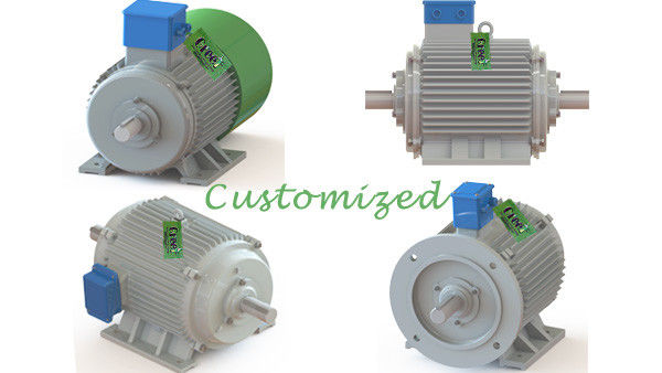 80kw 3 مرحلة Ac Rpm منخفض كفاءة عالية الأرض النادرة المغناطيس الدائم مولد متزامن / بديل منخفض السرعة