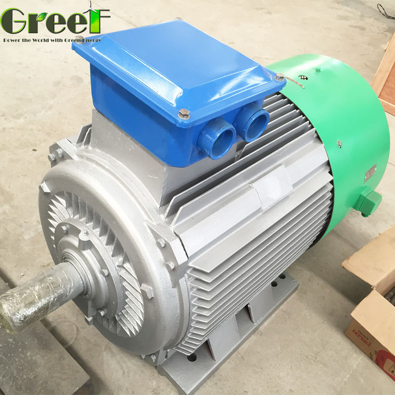مولد طاقة مائية متزامن 150kw 500KW 3 مرحلة AC 300Rpm لتوربينات كهربائية مائية