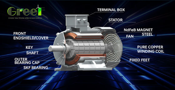 مولد المغناطيس الدائم منخفض الدوران حسب الطلب 5kw 10kw 50kw 200kw مع ضمان 3 سنوات